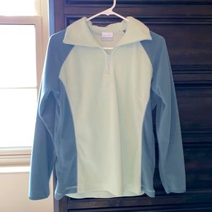 Columbia fleece half zip size large